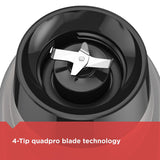 Black + Decker Power Crush Multi-Function Blender with QuadPro Blade Technology