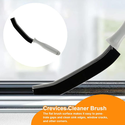 Multifunctional Ergonomic Angled Deep Cleaning Grout Crevice Brush, 1PC