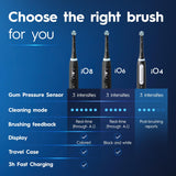 Oral-B iO4 Electric Toothbrush, for a Gentle Clean and Healthier Gums, White, iO Series 4 with 1 Toothbrush, 1 Brush Head, and 1 Travel Case