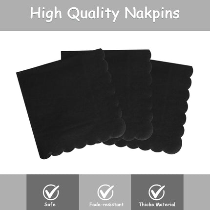LASLU 168 PIECES Tableware Set, BLACK for Weddings, Parties, Birthdays etc etc