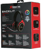Xtrike Me GH-890 - Wired Gaming Headset, Backlit with Microphone, Black