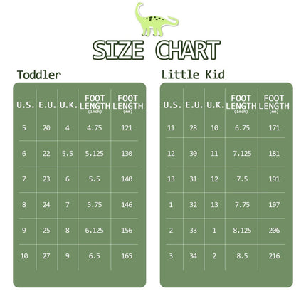 EUXTERPA Toddler Kids Light-Up Rain Boots, Green Dinosaur, Toddler Size 6