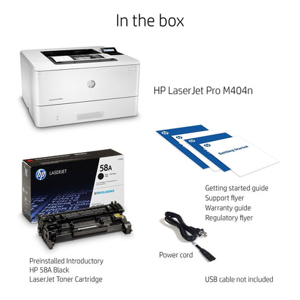 HP LaserJet Pro M404N Monochrome Printer with Built-in Ethernet W1A52A