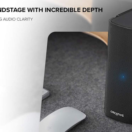 Creative T100-2.0 Compact Hi-Fi Desktop Bluetooth Speakers