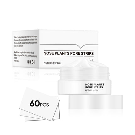 MOOYAM 60pcs Blackhead Peel Off Mask Nose Plants Pore Strips for Nose & Face, 30g/1.05 OZ