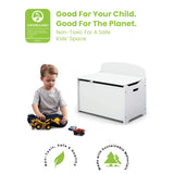 Delta Children MySize Deluxe Toy Box, Bianca White