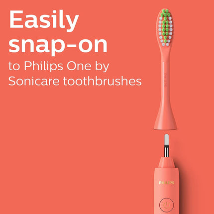 Philips One by Sonicare 2pk Brush Heads, Coral, BH1022/01