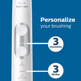 Philips Sonicare Protectiveclean 6100 Rechargeable Electric Toothbrush, Whitening, White, HX6877/21