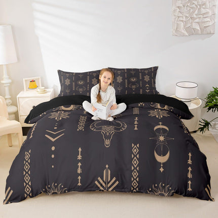 Feelyou Western Aztec Comforter Set King Size Kids Southwestern Geometric