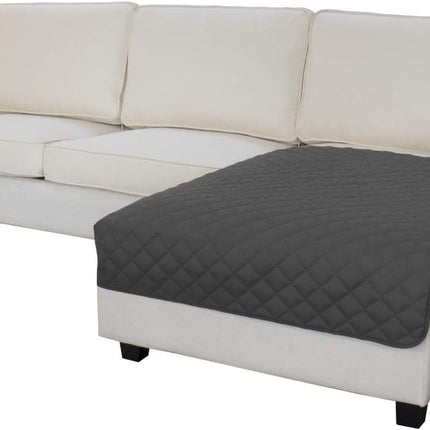 Easy-Going Sectional Couch Covers for Dogs L Shape Sofa Cover Reversible Sofa Slipcover Chaise Lounge Cover Furniture Protector Cover for Pets Dog Cat, Light Gray