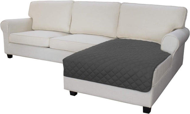Easy-Going Sectional Couch Covers for Dogs L Shape Sofa Cover Reversible Sofa Slipcover Chaise Lounge Cover Furniture Protector Cover for Pets Dog Cat, Light Gray