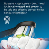 Philips Sonicare DiamondClean Replacement Brush Heads, Black, 2 Pack, HX6062/90