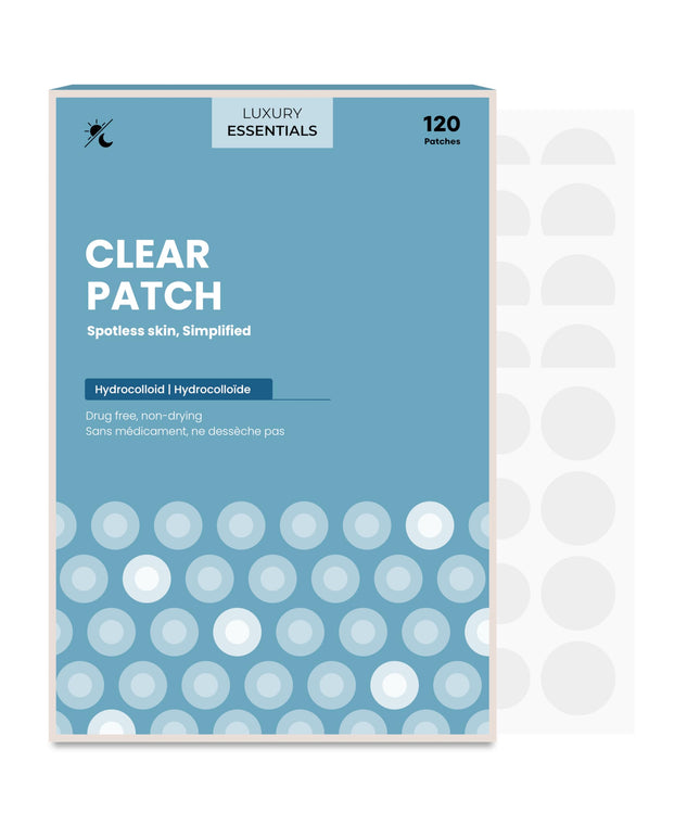 LUXURY 120 Count Skincare Hydrocolloid Clear Patches in 3 Sizes