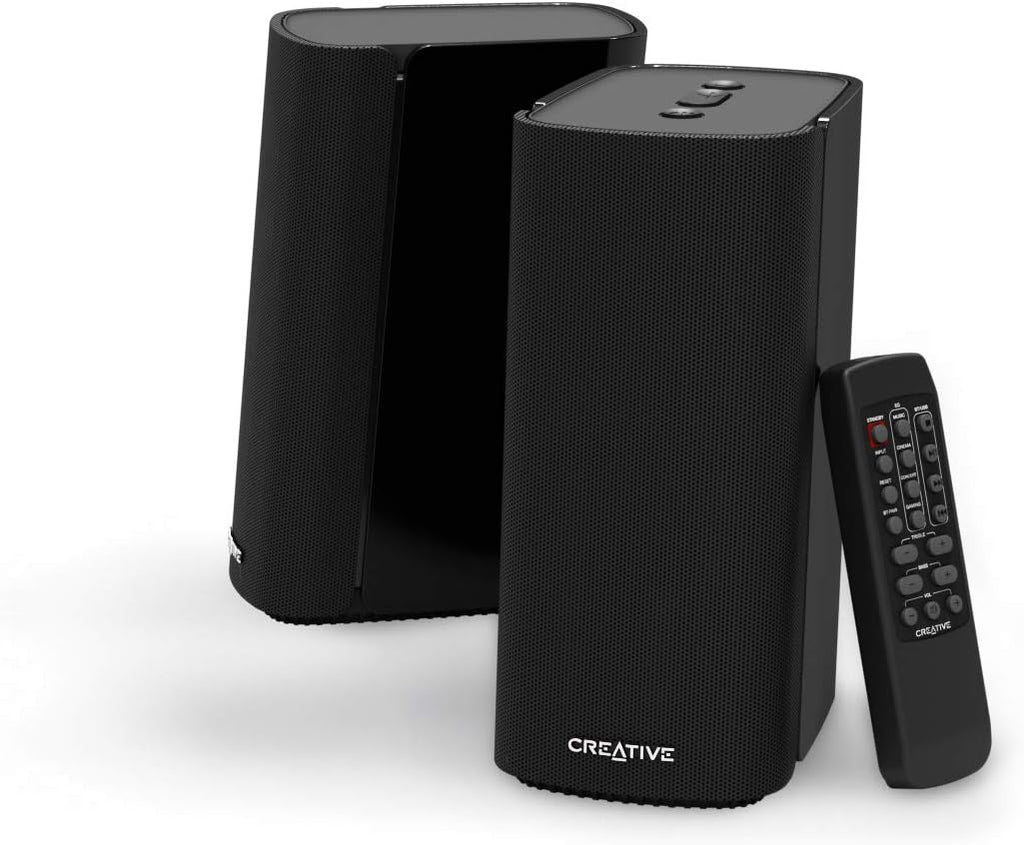 (LIKE NEW) Creative T100-2.0 Compact Hi-Fi Desktop Bluetooth Speakers