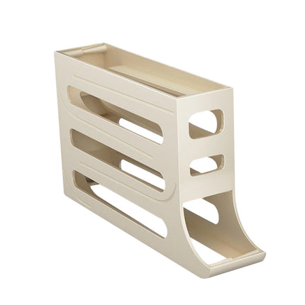 miduoidn Automatically Rolling Eggs Storage Container Smart Egg Dispenser Designed To Hold Up To 30 Eggs Efficiently Organizes Egg Supply 4 Tier Rolling Dispenser Space Save Tray