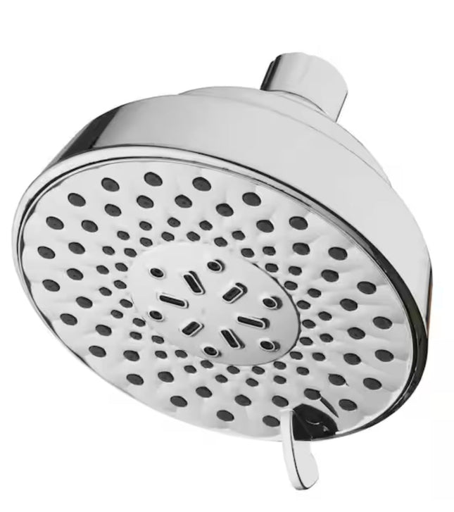 Glacier Bay 5-Spray Patterns 5 in. Single Wall Mount Fixed Shower Head in Chrome 3073-07518-GBCH