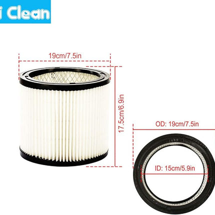 I clean Replacement Shop Vac Filter Fits 90304 9030400 90350 90333 Most Shop Wet/Dry Vacuum Cleaners 5 Gallon and Above