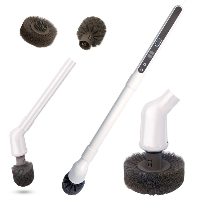 GOLUMU Electric Spin Scrubber Full-Body IP68 Waterproof Cordless Bathroom Cleaning Brush with 2 Replaceable Brush Heads, 2 Adjustable Speeds, Power Bath Brush Cleaner for Bathtub Shower
