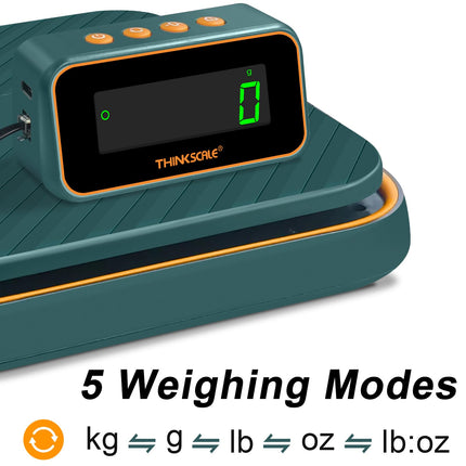 THINKSCALE 86lb Capacity Shipping Scale, 0.1oz Precision, Tare, Hold & Foldable  Small Business & Parcels | Battery & Type-C Charging