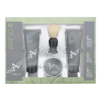 Cruiser by Aubusson, 4 Piece Grooming Advanced Shave Set for Men