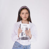 Yymobt 5 Pcs Different Designs Headbands for Women Flower Headband Set Fashion Cute White Hairband Different Pattern Vintage Wide Hair Accessories