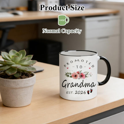 UgyDuky 11 Oz Promoted to Great Grandma 2026 Mug with Gift Box