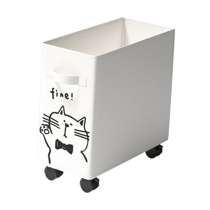 Generic Cat Design Under Desk Utility Cart/Storage Basket Mobile Rolling Cart