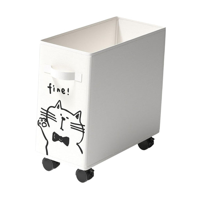 Generic Cat Design Under Desk Utility Cart/Storage Basket Mobile Rolling Cart