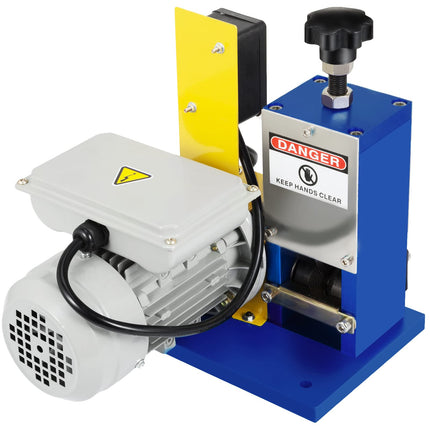 Happybuy Automatic Electric Wire Stripping Machine 0.05"-0.98",Portable Dark Blue Wire Stripper, Wire Stripping Machine Tool for Scrap Copper Recycling (Dark Blue)