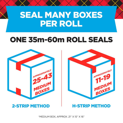 Scotch Heavy Duty Shipping Packing Tape, Clear, 1.88 in. x 38.2 yd., 1 Tape Roll with Dispenser