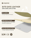 Joypony Leather Baby Play Mat 47×47×1.2 IN Foldable Play Mat Thick Memory Foam | Waterproof Baby Play Mat, Non-Slip & Safe for Newborns