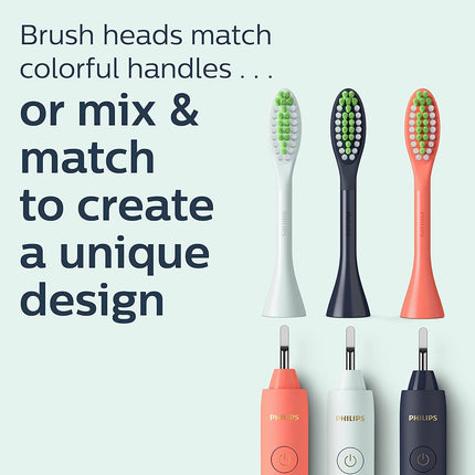 Philips One by Sonicare 2pk Brush Heads, Mint, BH1022/03