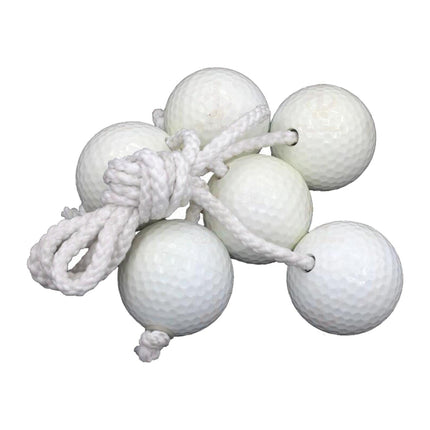 SM SunniMix Ladder Toss Game Replacement Ladder Balls, 2 Colors Tournament with Real Golf Balls, Black & White