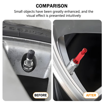 TSUGAMI 8PCS TR414AC Valve Stem Caps Kit, Aluminum Alloy Tire Air Valve Stem Sleeve and Cap Cover, Leak & Dust Proof Vehicle Wheel Trim Decor Accessories, Universal for SUV, Truck, RV