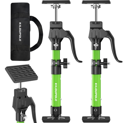 KILOUPOLE Cabinet Jack Support Pole, 15.8-23.6 Inches Steel Telescopic Quick Support Rod, Third Hand Tool 3rd Hand Support System, Drywall Jack, Cargo Bars, 200 LB Capacity, 2-Pack