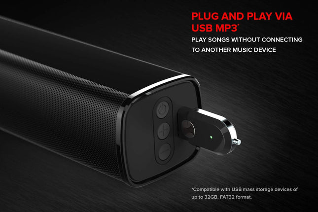 Creative Stage 2.1 Channel Under-Monitor Soundbar with Subwoofer for TV, Computers, and Ultrawide Monitors, Bluetooth/Optical Input/TV ARC/AUX-in, Remote Control and Wall Mounting Kit
