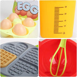 Play Food Waffle Toy Pretend Role Play Toys Kitchen Toys for Kids Children Educational Toy T30