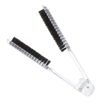 Hair Straightener Comb V Shaped Abs Clamp Brush for Women, CLEAR