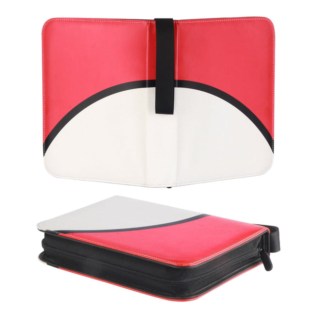Famard Carrying Case Binder for Pokemon Card, Holds Up to 400 Trading Cards with 50 Premium Sleeves 4-Pocket Pages