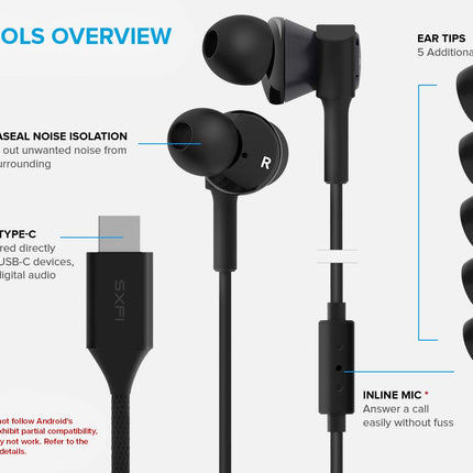 Creative SXFI Trio Triple-Driver in-Ear USB-C Headphones with Super X-Fi Audio Holography, 3D Surround Sound, Up to 100 dB SNR, Kevlar Cable with SXFI Wire, Built-in Mic, AuraSeal Noise Isolation