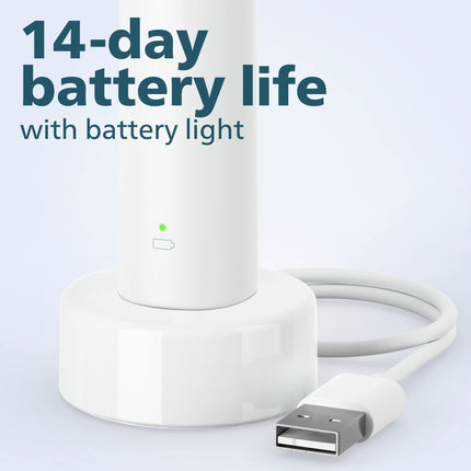 Philips Sonicare 2100 Power Toothbrush, Rechargeable Electric Toothbrush, White Mint HX3661/04