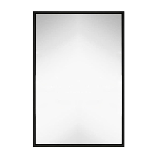 Hamilton Hills 24x36" Modern Black Frame Wall Mirror Contemporary