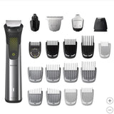Philips Series 9000 All-In-One Trimmer - 22 piece Men's Grooming Kit for beard, body, face, nose, ear hair trimmer w/premium travel bag, MG9560/28