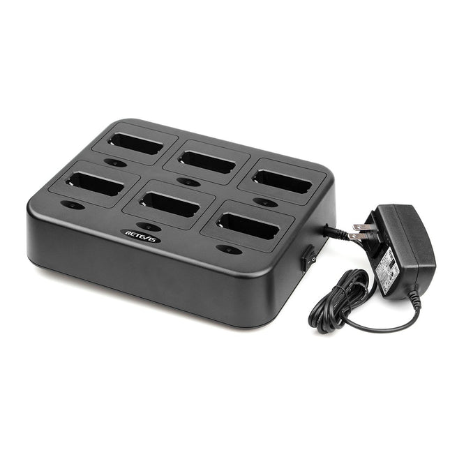 Retevis RTC22 Six-Way Walkie Talkie Charger ONLY, 1 Pack
