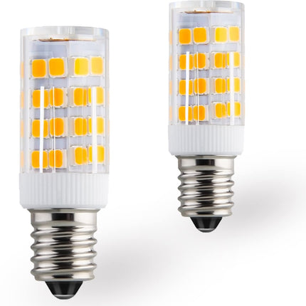 KAKEMONO 8-PACL E12 LED Candelabra Light Bulbs 4W, 40 Watt Halogen Equivalent,Warm White 2700K C7 T4 120V Small Base Non-dimmable for Ceiling Fan Chandelier Pendant Lighting Salt Lamp