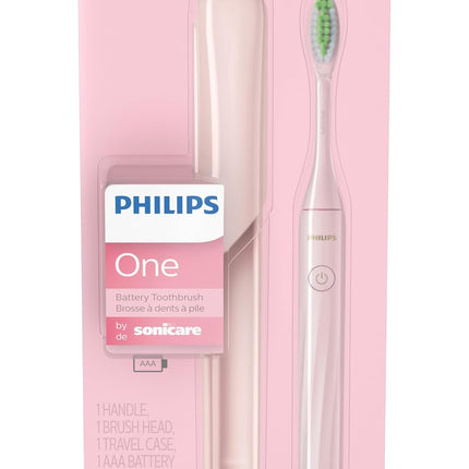 Philips One by Sonicare Battery Toothbrush, Pink, HY1100/06