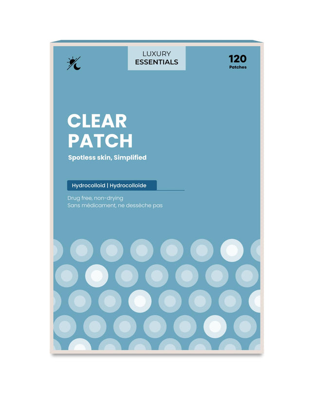LUXURY 120 Count Skincare Hydrocolloid Clear Patches in 3 Sizes