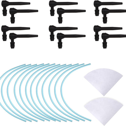 Maple Syrup Tree Tapping Kit, 12pcs Maple Syrup Tubes 12pcs Maple Taps with 2pcs Maple Sap Filters Maple Sugaring Starter Kit for Beginners Maple Sap Collectors