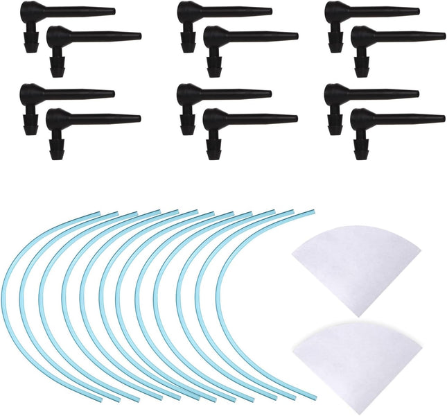 Maple Syrup Tree Tapping Kit, 12pcs Maple Syrup Tubes 12pcs Maple Taps with 2pcs Maple Sap Filters Maple Sugaring Starter Kit for Beginners Maple Sap Collectors