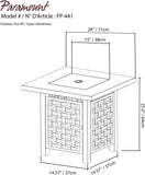 Paramount FP-441 Laureen Steel Fire Table